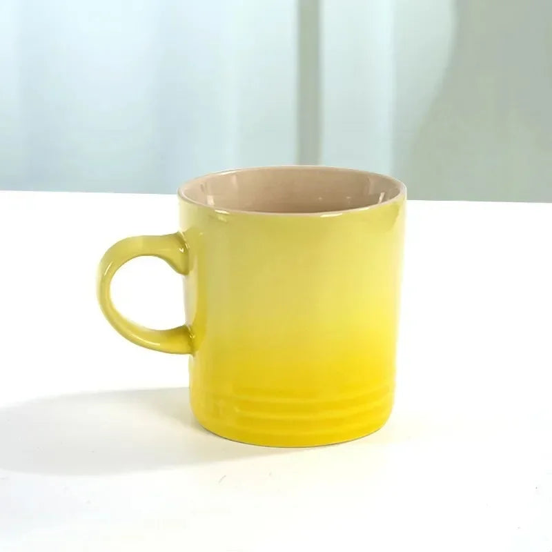 Rainbow Dream Ceramic Mug: Colorful Gradient Delight for Your Sips