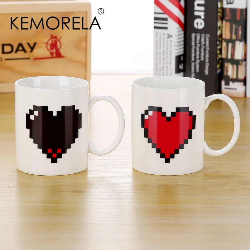 Peachy Love Heart Mug - Sip with a Smile!