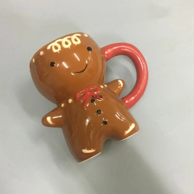 Gingerbread Whimsy: 3D Kawaii Christmas Mug