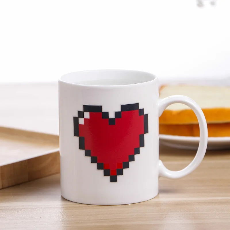 Peachy Love Heart Mug - Sip with a Smile!