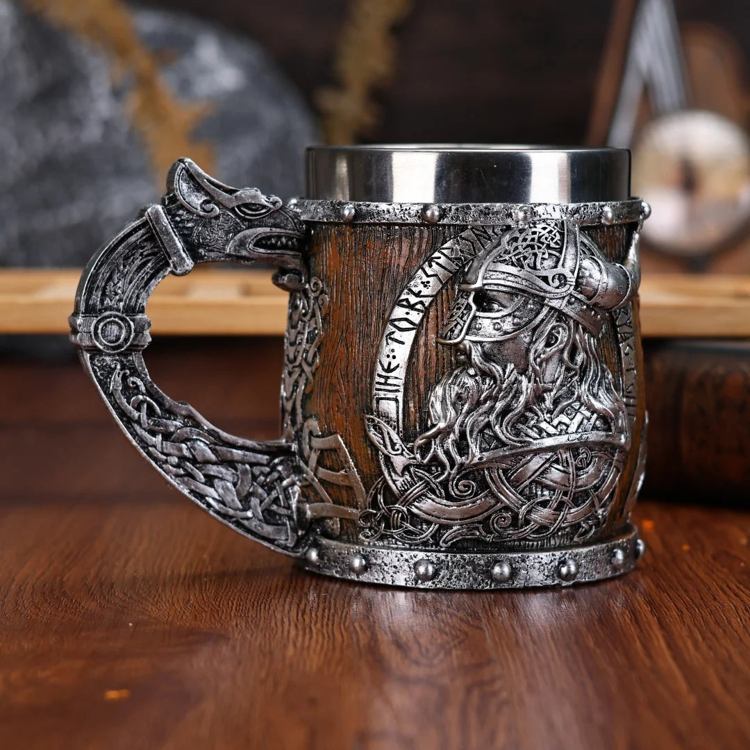 Viking Warrior Dragon Tankard: The Ultimate Stainless Steel Beer Mug