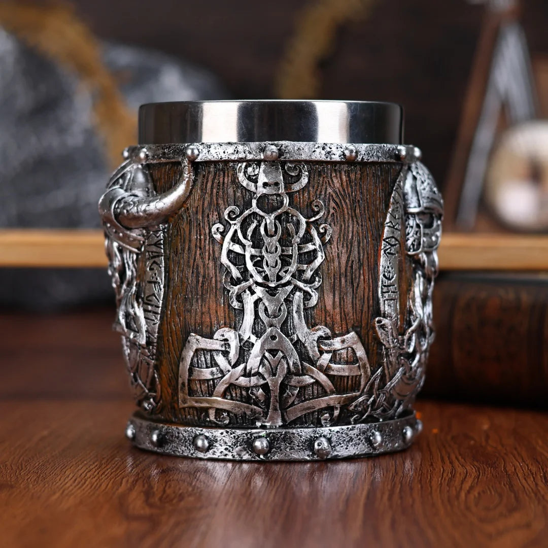 Viking Warrior Dragon Tankard: The Ultimate Stainless Steel Beer Mug