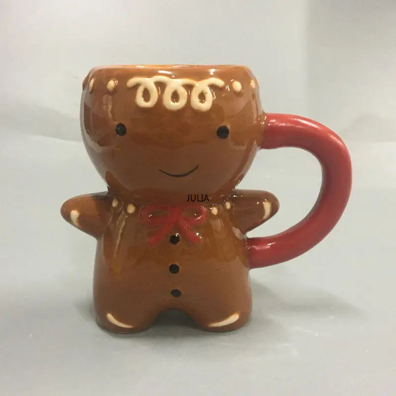 Gingerbread Whimsy: 3D Kawaii Christmas Mug
