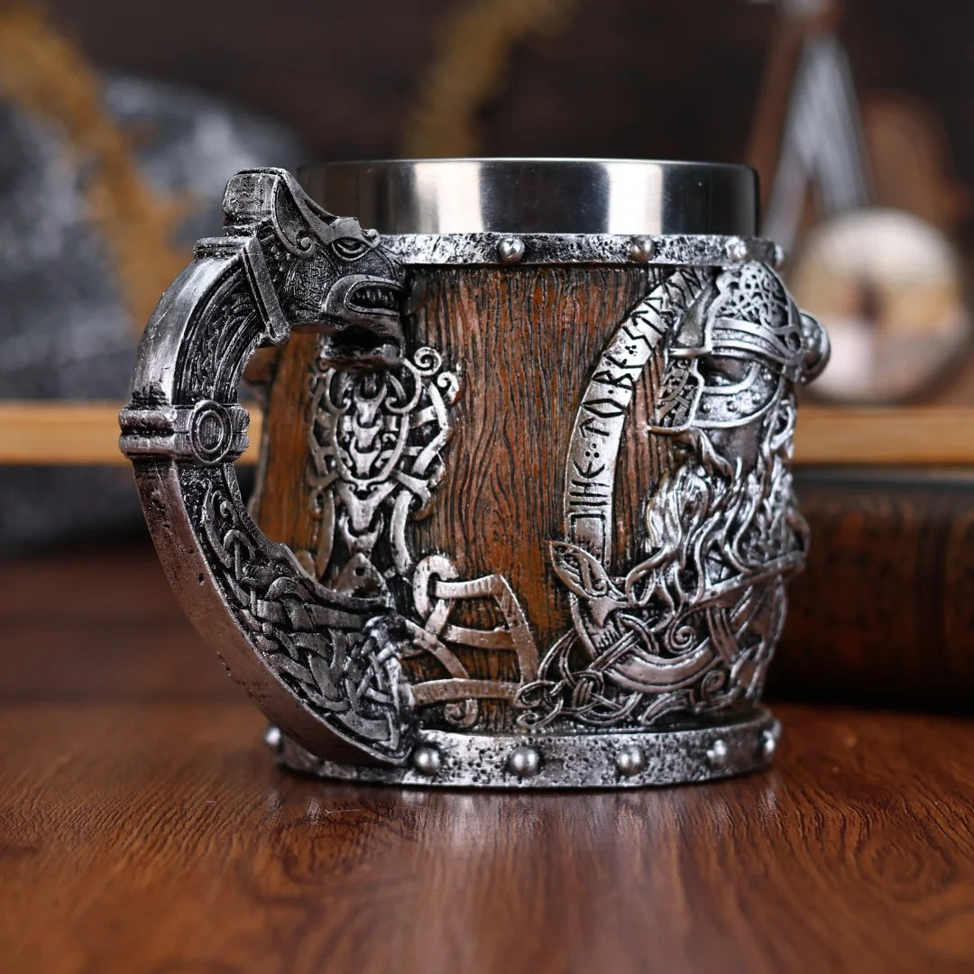 Viking Warrior Dragon Tankard: The Ultimate Stainless Steel Beer Mug
