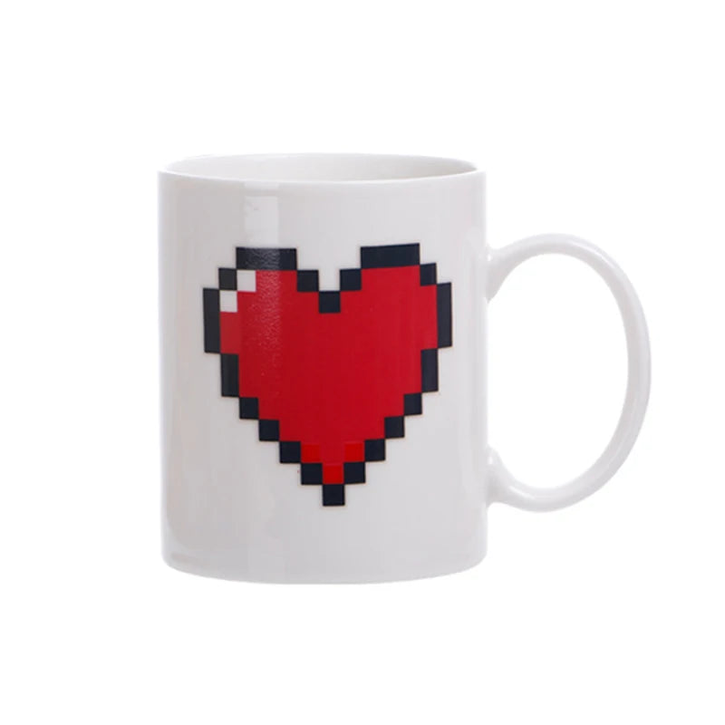 Peachy Love Heart Mug - Sip with a Smile!
