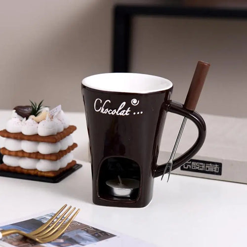 Choco Bliss Fondue Mug: Indulge in Sweet Moments