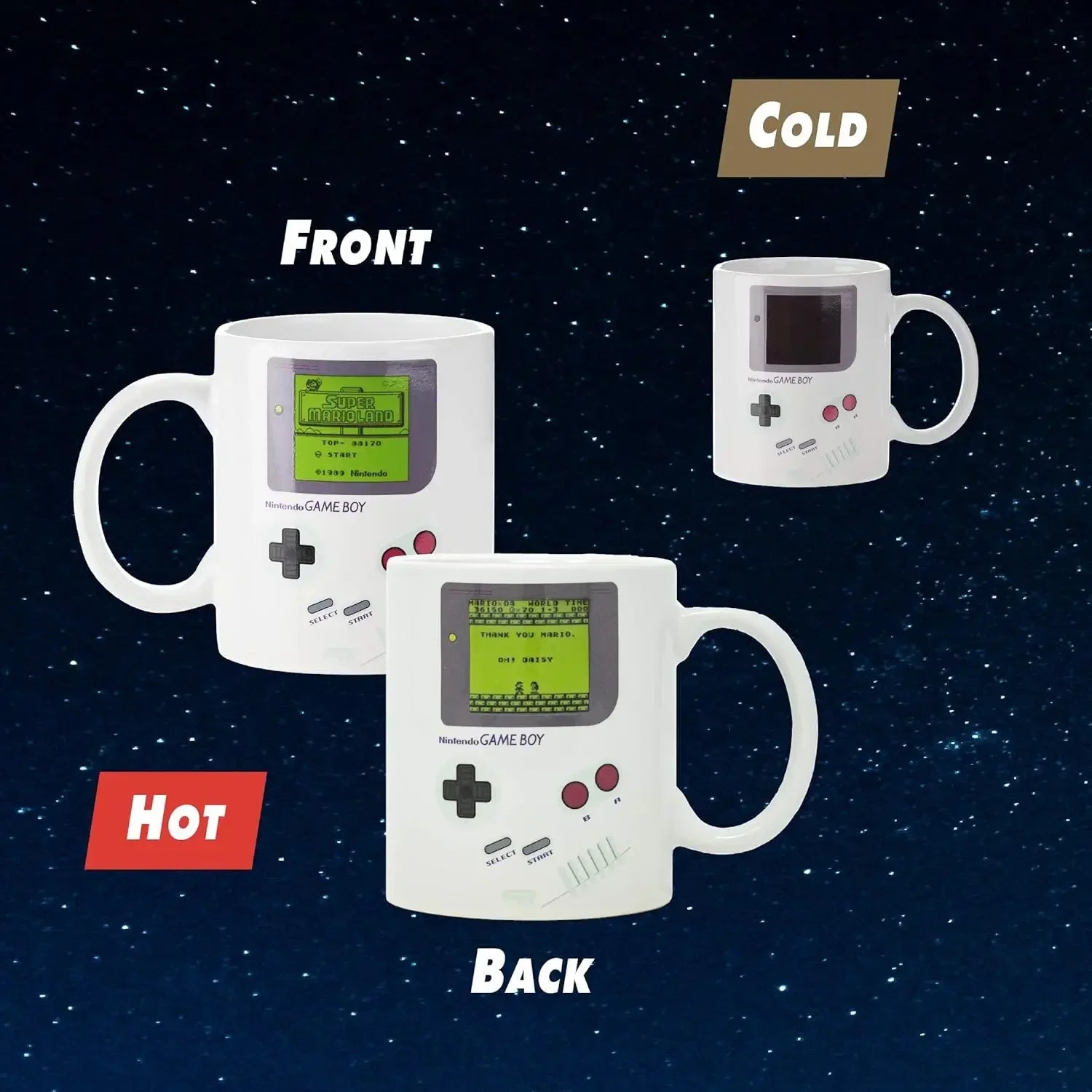 Turn Back Time: Retro Gameboy Heat Changing Mug – Perfect Gift for Gamers and 90s Nostalgia!