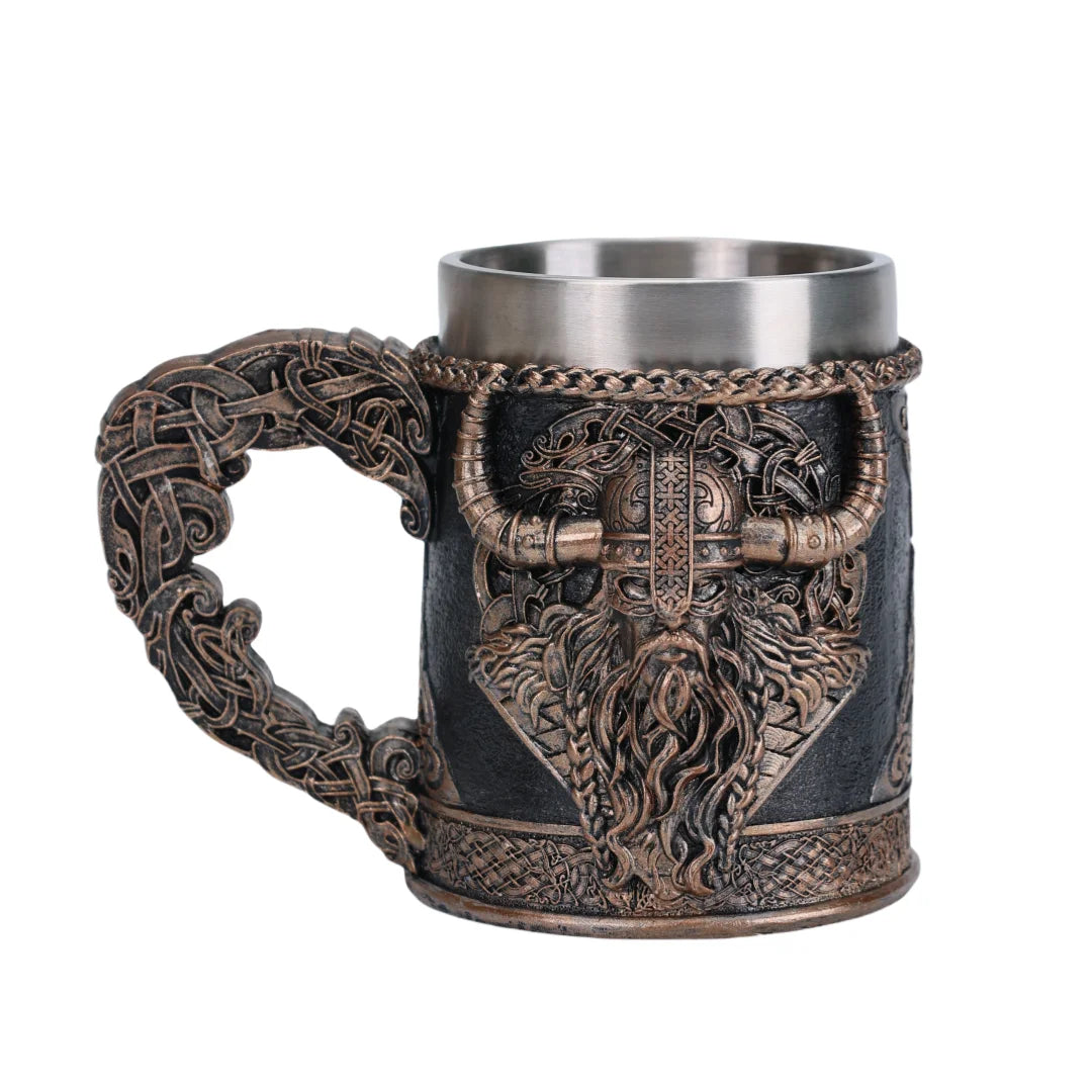 Viking Warrior Dragon Tankard: The Ultimate Stainless Steel Beer Mug