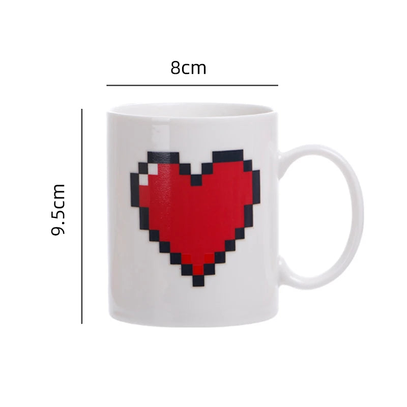 Peachy Love Heart Mug - Sip with a Smile!