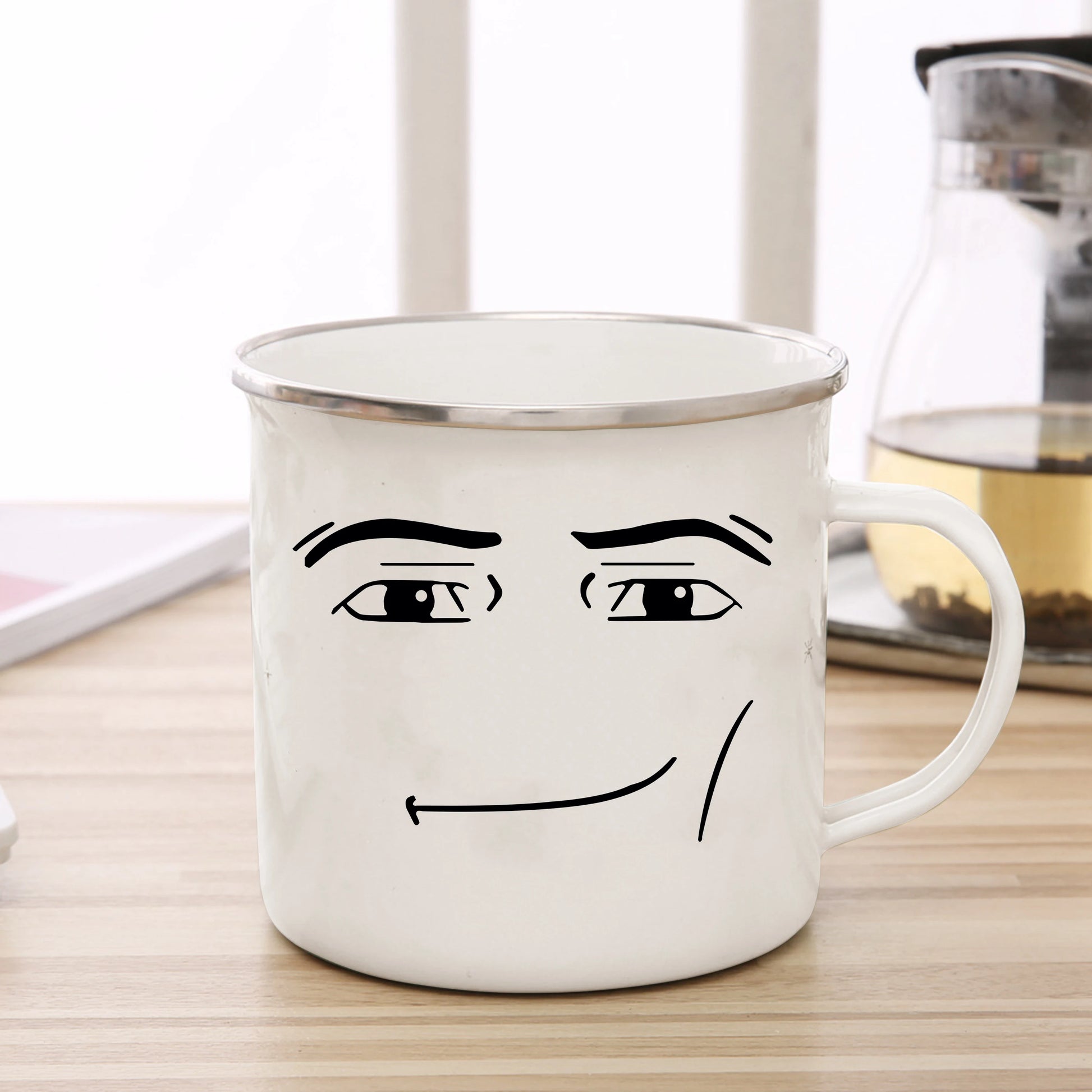 Gamer Chic: Funny Woman Face Coffee Mug – The Perfect Gift for Creative Souls!