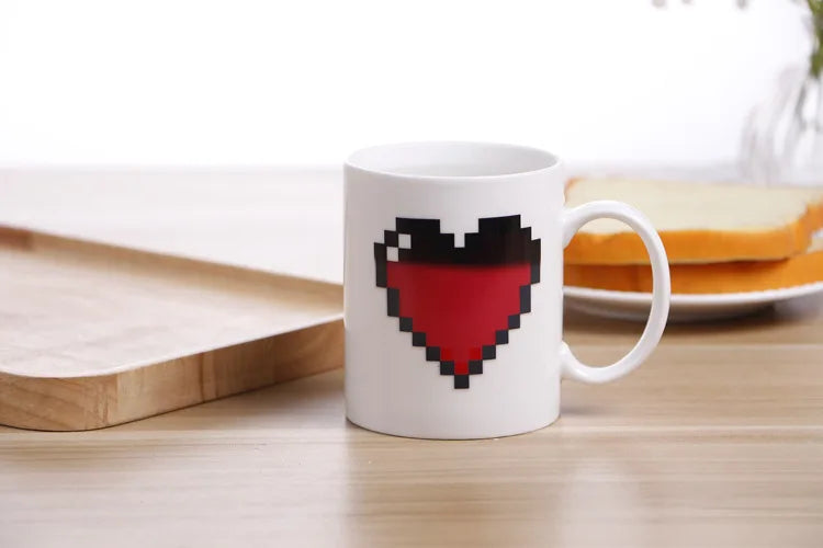 Peachy Love Heart Mug - Sip with a Smile!
