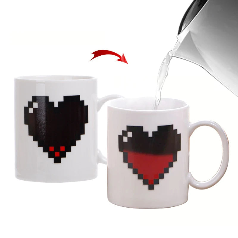 Peachy Love Heart Mug - Sip with a Smile!