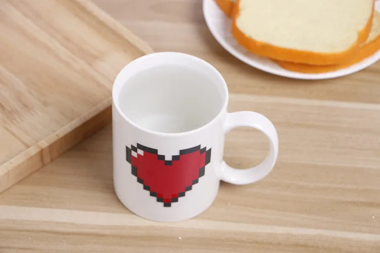 Peachy Love Heart Mug - Sip with a Smile!