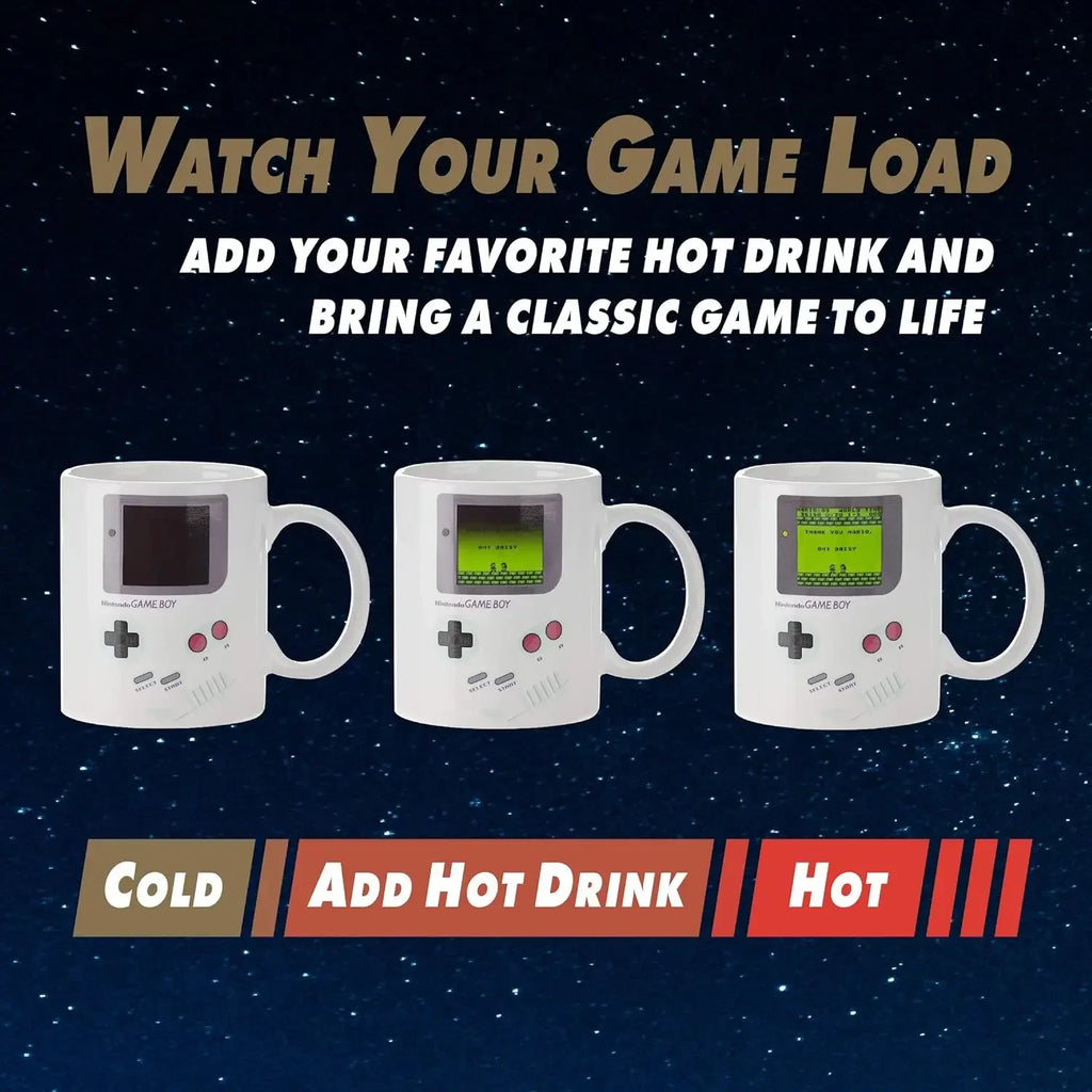 Turn Back Time: Retro Gameboy Heat Changing Mug – Perfect Gift for Gamers and 90s Nostalgia!
