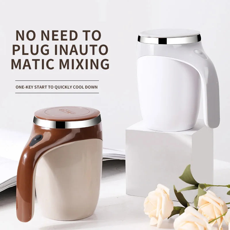 Smart Spin Mug: The Ultimate Automatic Stirring Cup for Effortless Coffee & Tea