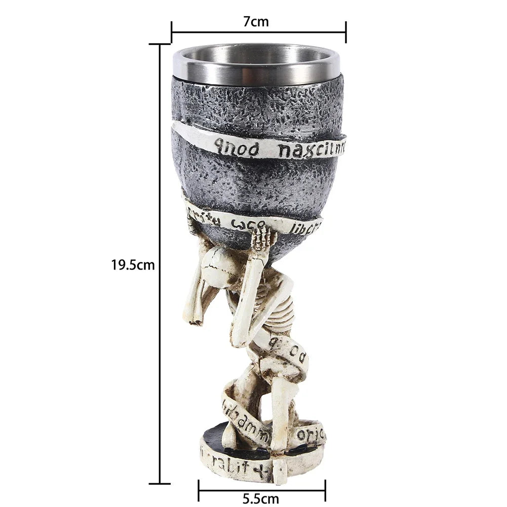 Rustic Viking Barrel Beer Mug - Double Wall Insulated Drinking Cup