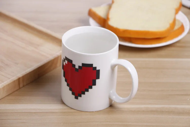 Peachy Love Heart Mug - Sip with a Smile!