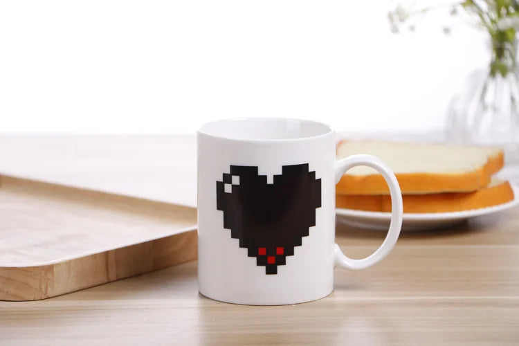 Peachy Love Heart Mug - Sip with a Smile!